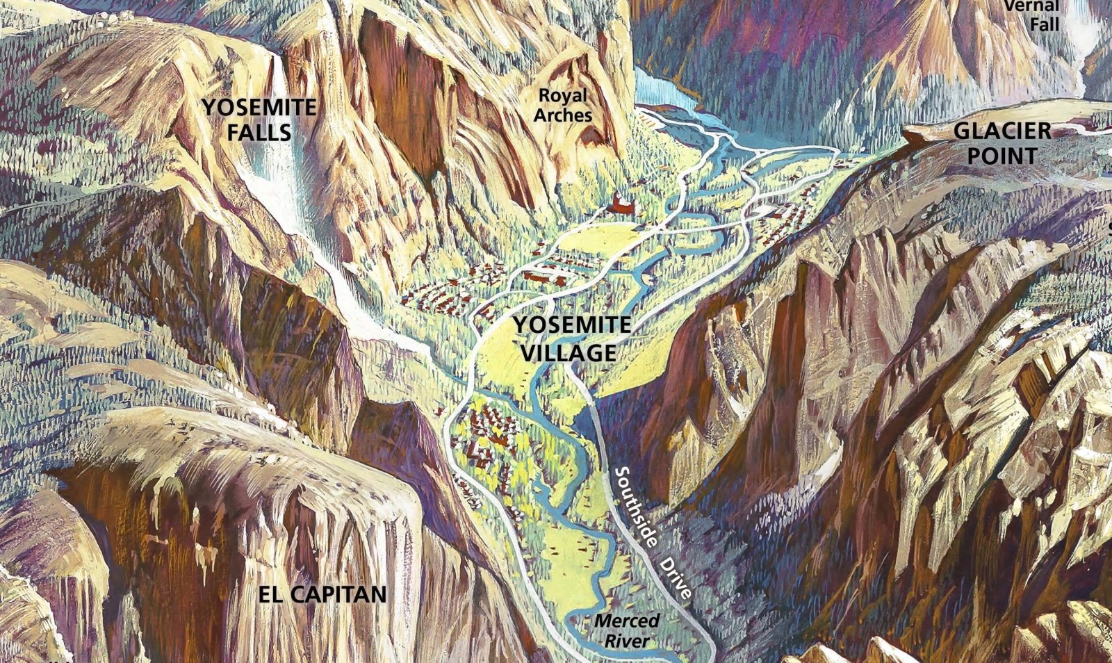 2017 Heinrich Berann Map of Yosemite National Park — photo 5