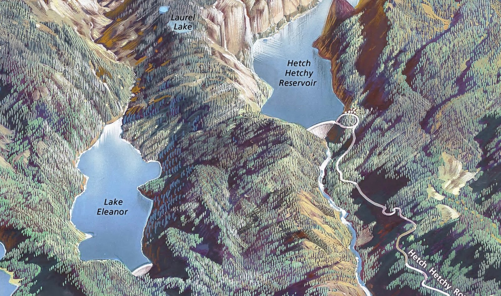 2017 Heinrich Berann Map of Yosemite National Park — photo 6