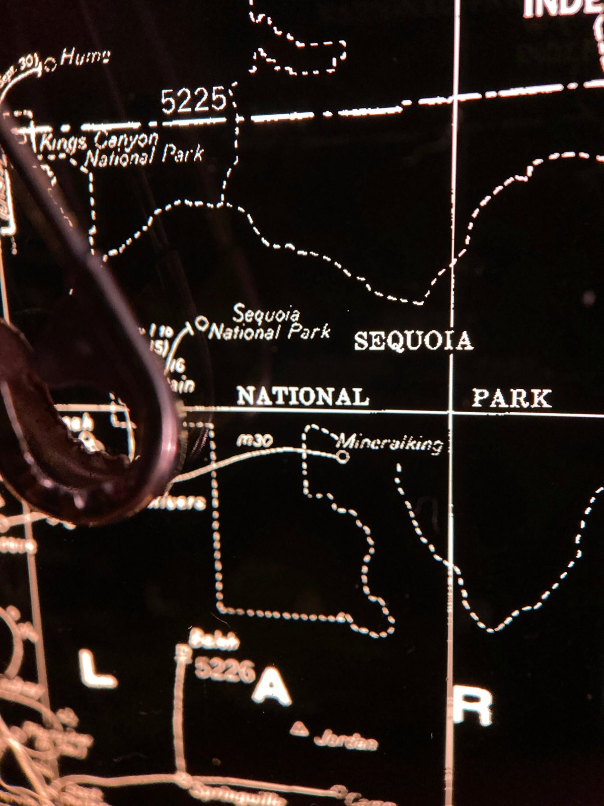 Backlit California & Nevada Map — photo 3