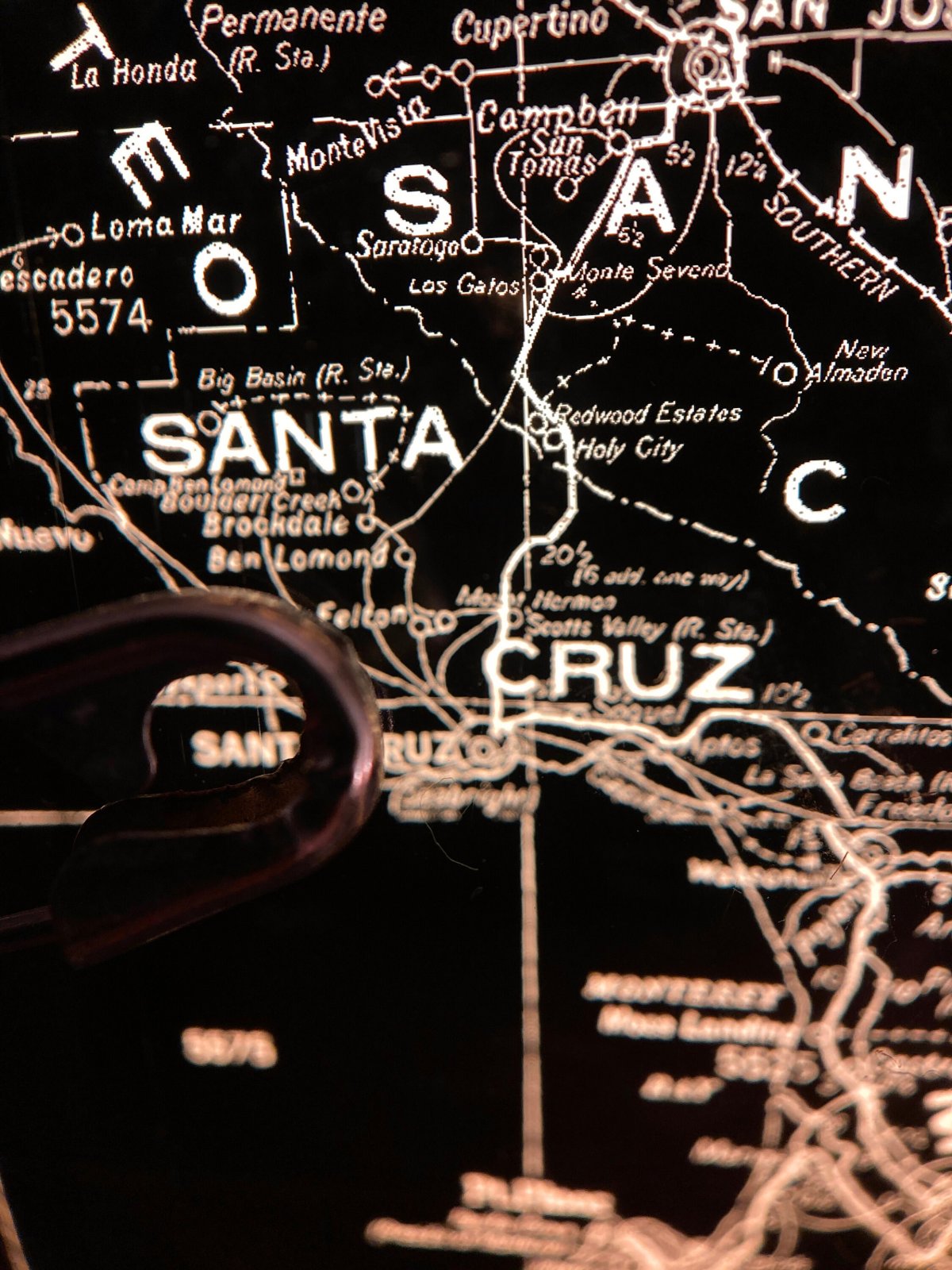 Backlit California & Nevada Map — photo 6