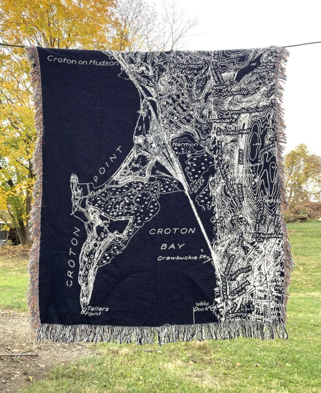 Croton, New York Map Blanket