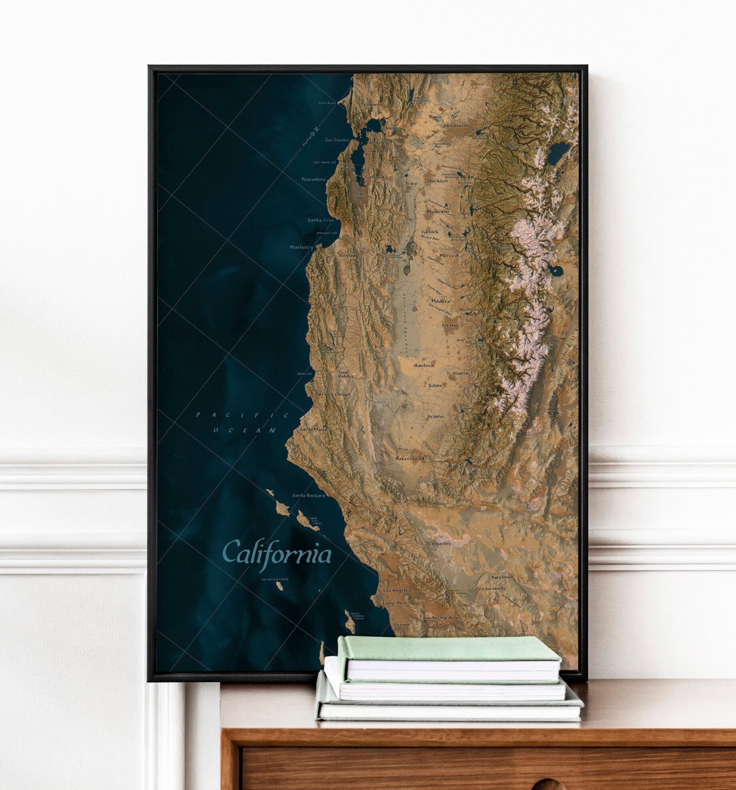 Hand-Lettered California Map Print — photo 1