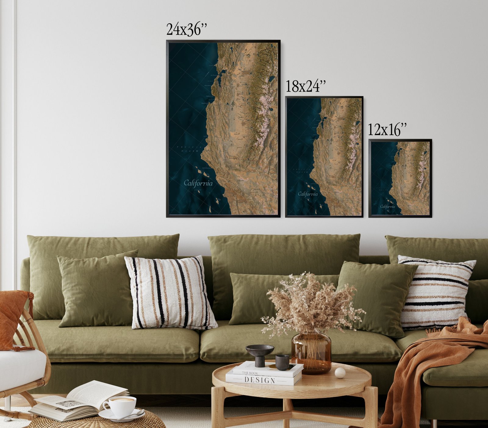 Hand-Lettered California Map Print — photo 2