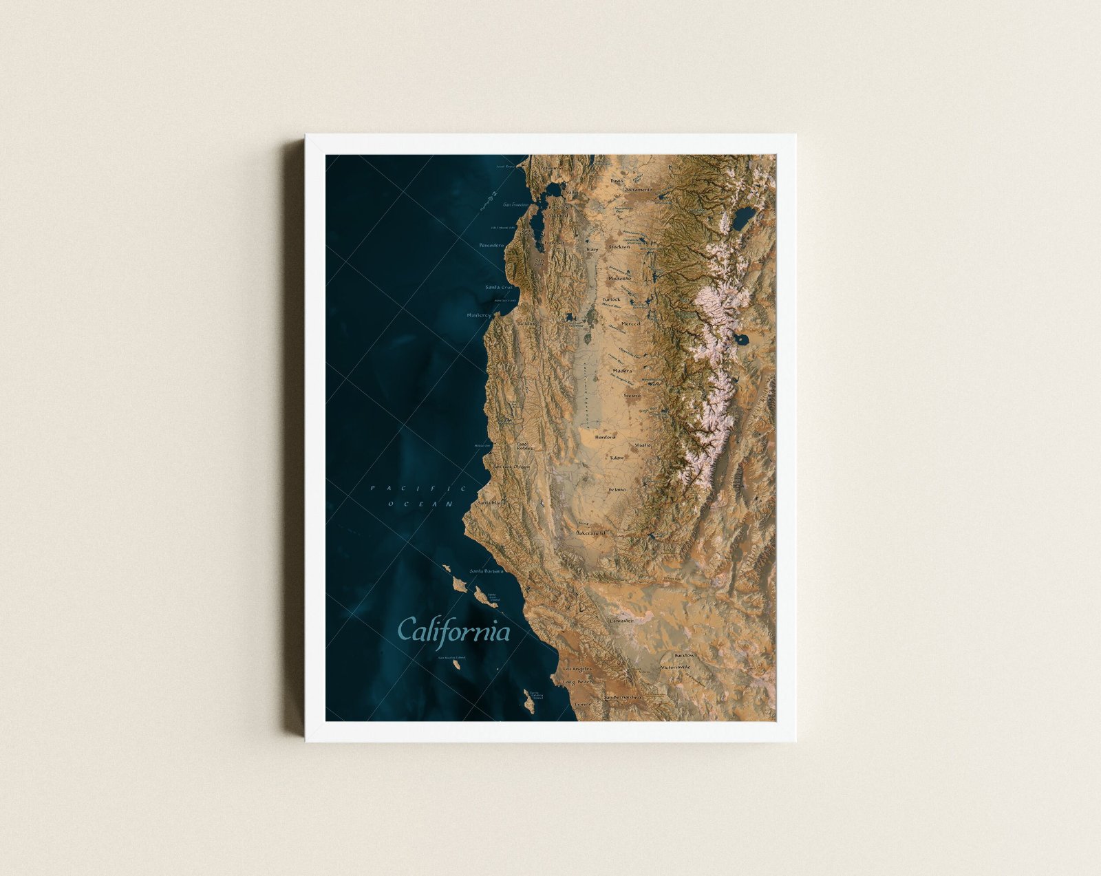 Hand-Lettered California Map Print — photo 10