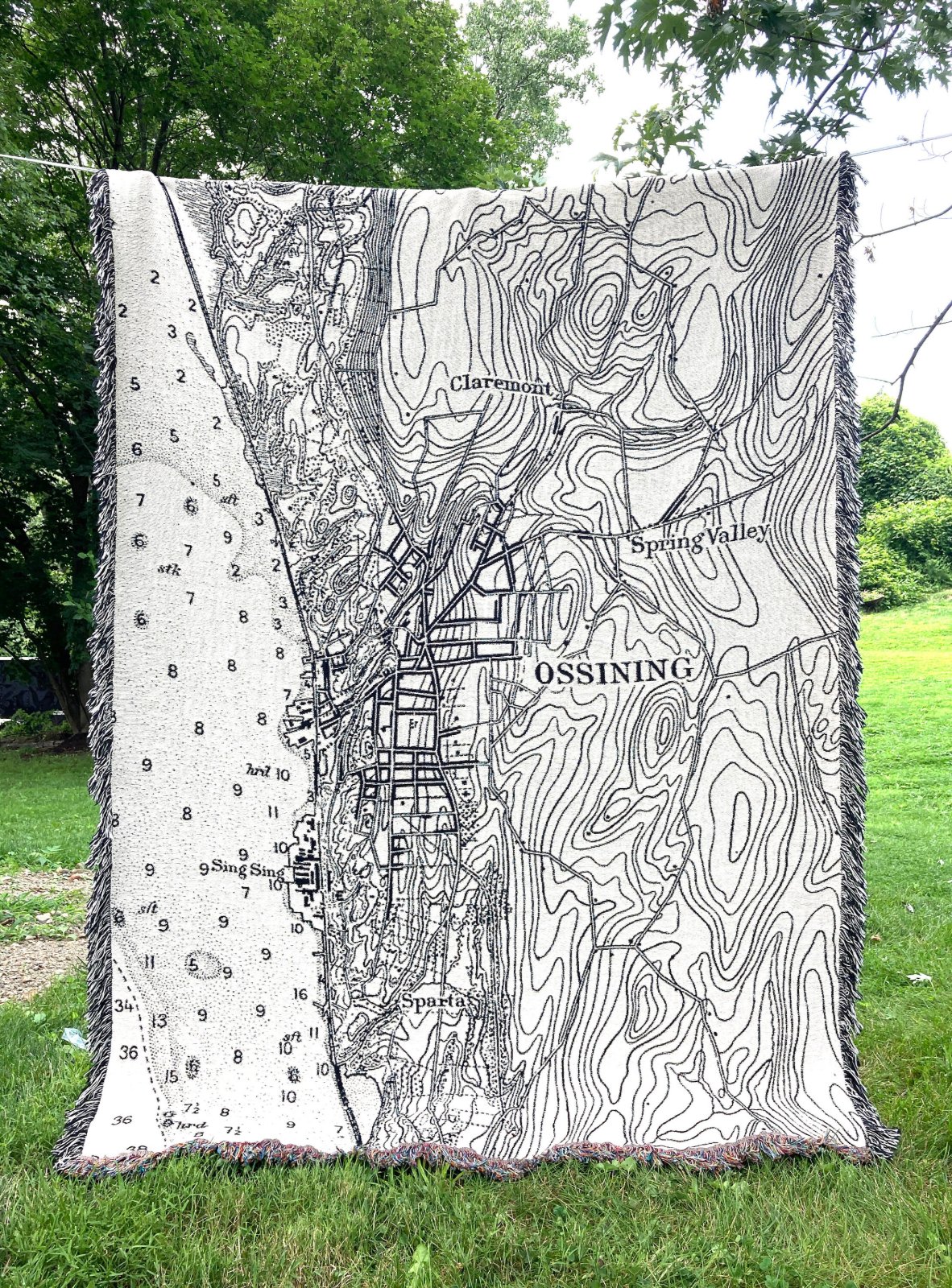 Ossining, New York Map Blanket — photo 1