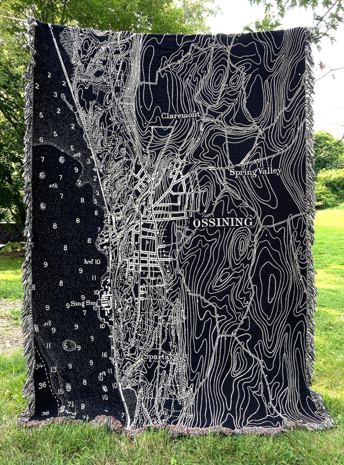 Ossining, New York Map Blanket — photo 3