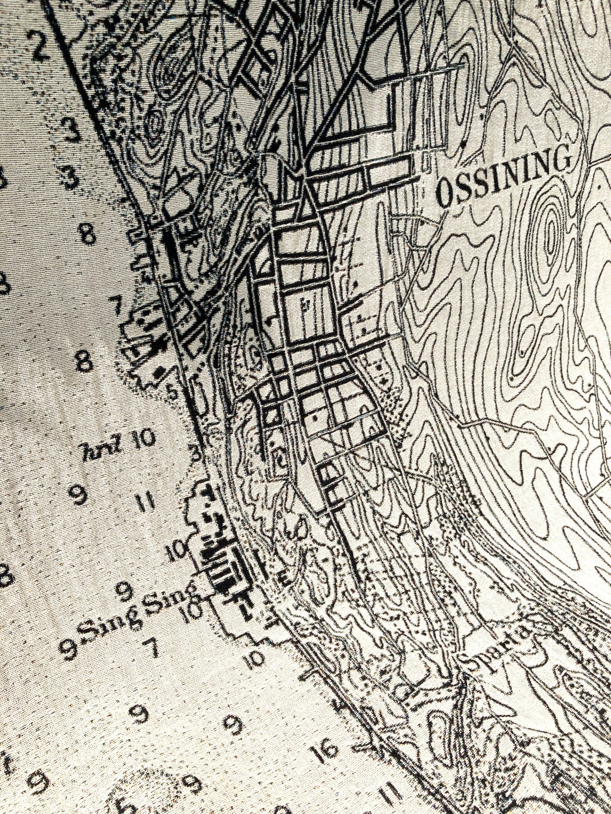 Ossining, New York Map Blanket — photo 4