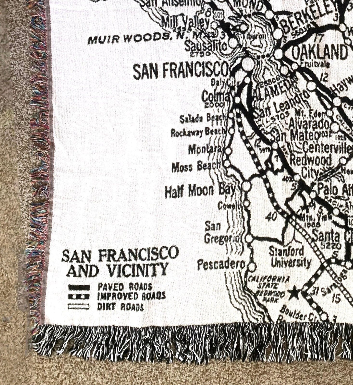 San Francisco, CA Map Blanket — photo 2