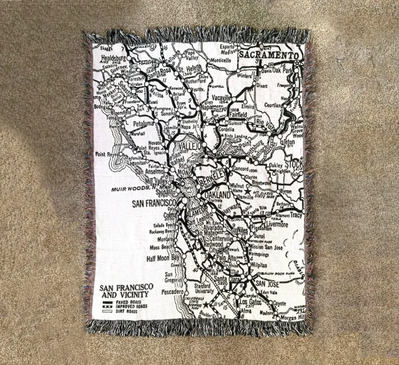 San Francisco, CA Map Blanket